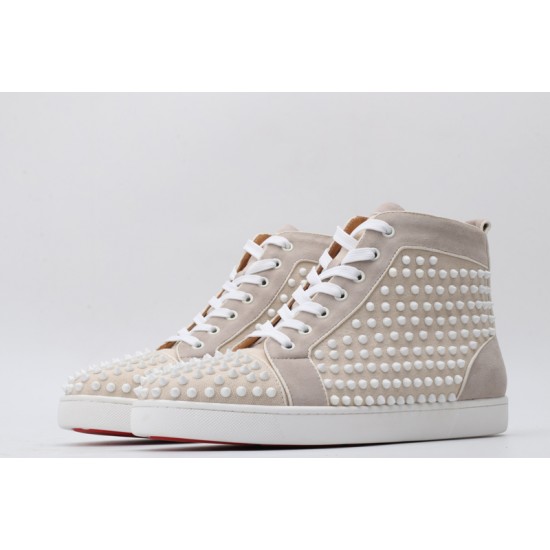 Christian Louboutin Sneakeres Spike Beige