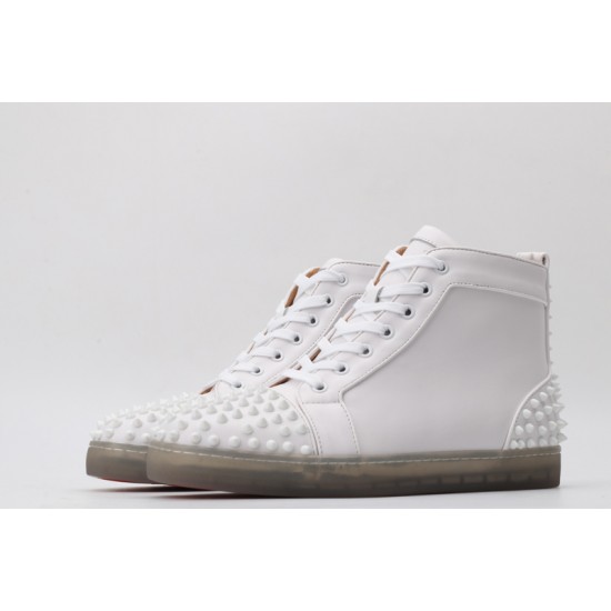 Christian Louboutin Sneakeres Spike White Red