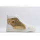 Christian Louboutin Sneakeres Spike Silver Gold