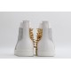 Christian Louboutin Sneakeres Spike Silver Gold