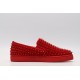 Christian Louboutin Spike Roller Boat Sneaker Red