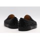 Christian Louboutin Spike Roller Boat Sneaker Black