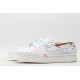 Christian Louboutin Spike Roller Boat Sneaker White Pink Snakeskin