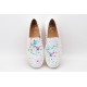 Christian Louboutin Spike Roller Boat Sneaker White Pink Snakeskin