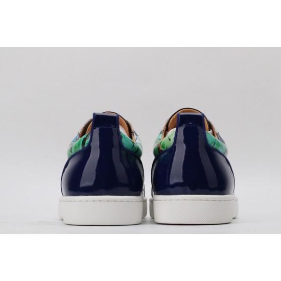 Christian Louboutin Spike Roller Boat Sneaker Multicolor