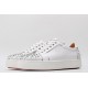 Christian Louboutin Spike Roller Boat Sneaker White Silver