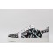 Christian Louboutin Spike Roller Boat Sneaker White Black UNC