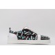 Christian Louboutin Spike Roller Boat Sneaker White Black UNC