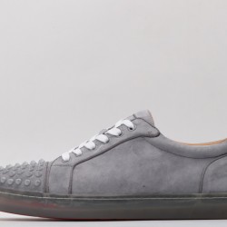 Christian Louboutin Spike Roller Boat Sneaker Smoke