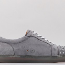 Christian Louboutin Spike Roller Boat Sneaker Smoke