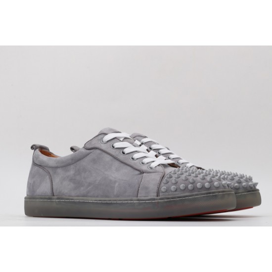 Christian Louboutin Spike Roller Boat Sneaker Smoke