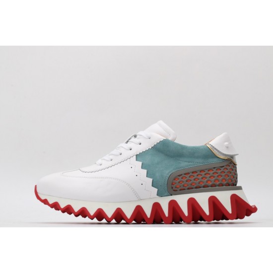 Christian Louboutin  Loubishark Sneakers White Mint Red