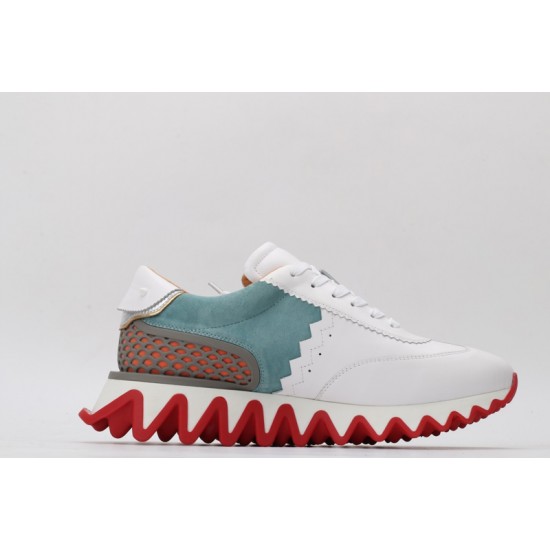 Christian Louboutin  Loubishark Sneakers White Mint Red