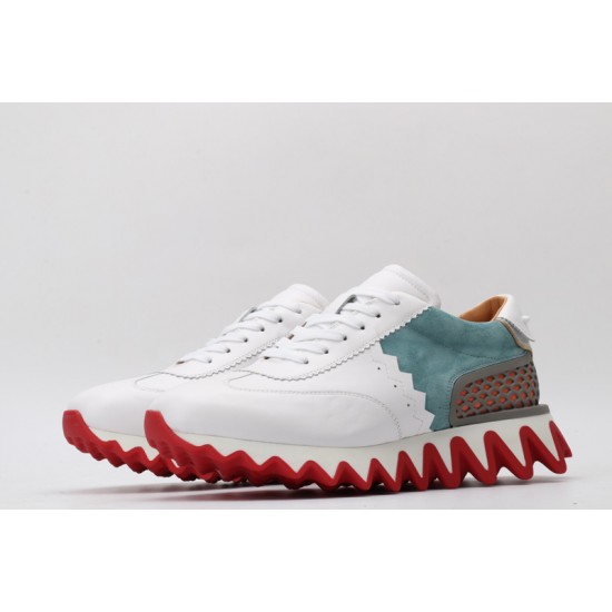 Christian Louboutin  Loubishark Sneakers White Mint Red