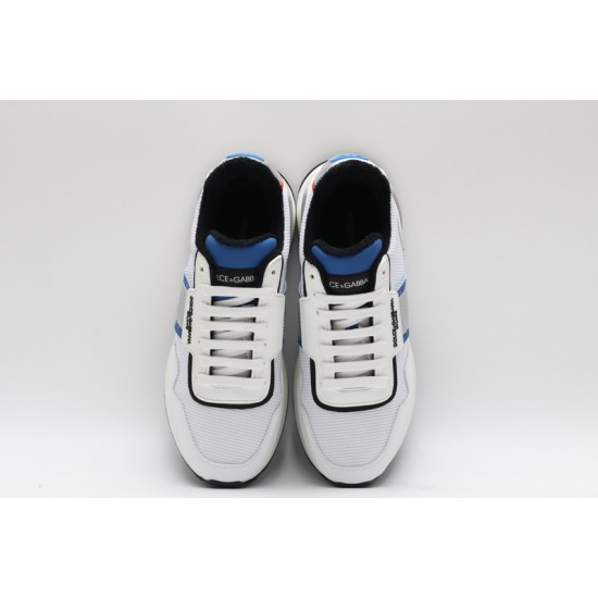 Dolce & Gabbana Sneakers White Silver Blue