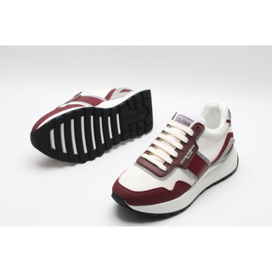 Dolce & Gabbana Sneakers White Burgundy