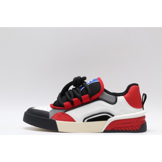 Dolce & Gabbana Portofino Sneakers White Red Black