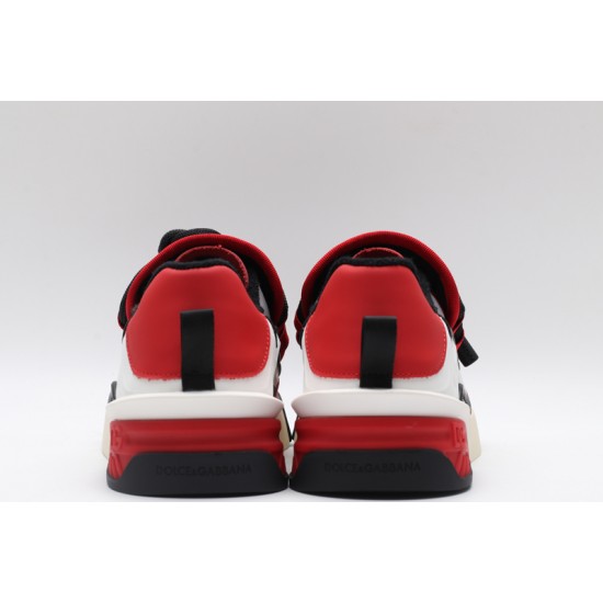 Dolce & Gabbana Portofino Sneakers White Red Black