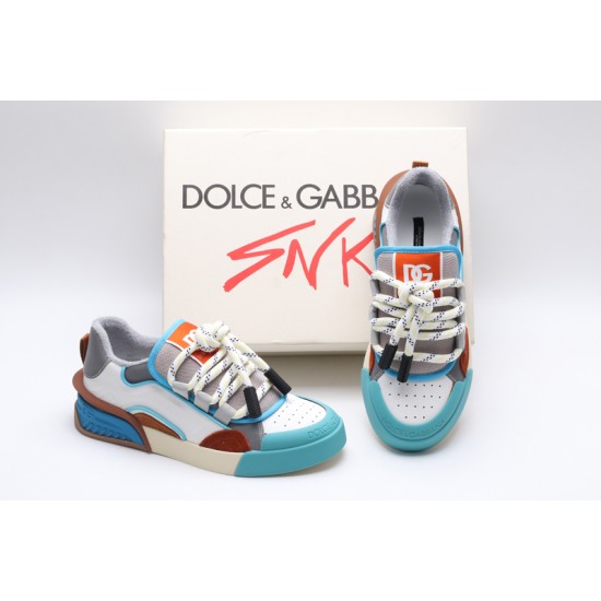 Dolce & Gabbana Portofino Sneakers White Vivi Blue