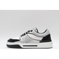 Dolce & Gabbana Portofino Sneakers White Silver Black