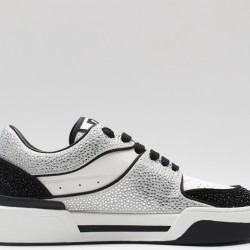 Dolce & Gabbana Portofino Sneakers White Silver Black