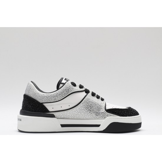 Dolce & Gabbana Portofino Sneakers White Silver Black