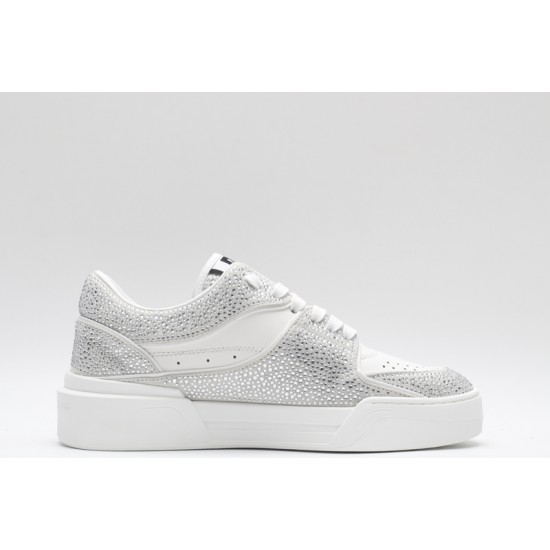 Dolce & Gabbana Portofino Sneakers White Silver