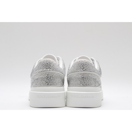 Dolce & Gabbana Portofino Sneakers White Silver