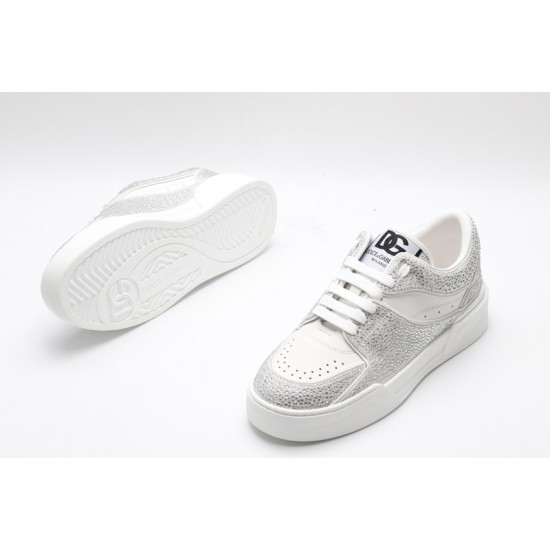 Dolce & Gabbana Portofino Sneakers White Silver