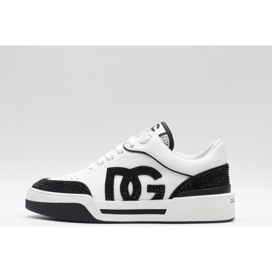 Dolce & Gabbana Sneakers White Black Studded