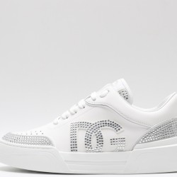 Dolce & Gabbana Sneakers White Silver Studded