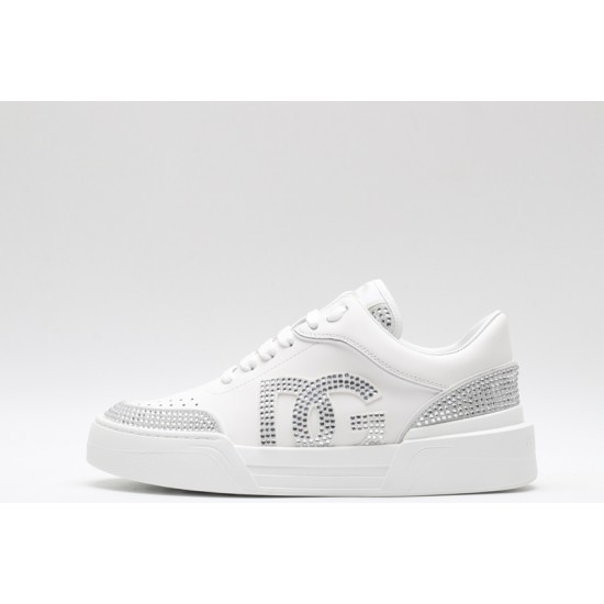 Dolce & Gabbana Sneakers White Silver Studded