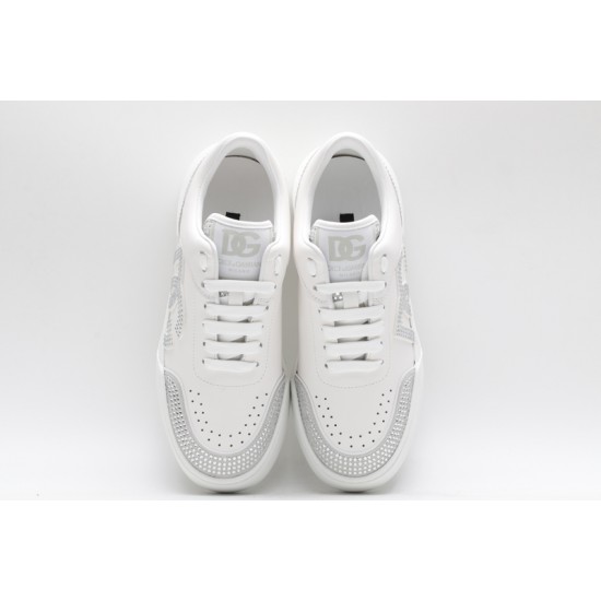 Dolce & Gabbana Sneakers White Silver Studded