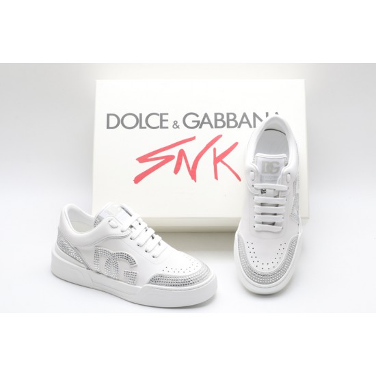 Dolce & Gabbana Sneakers White Silver Studded