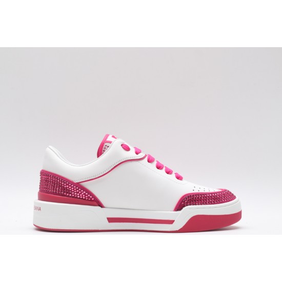 Dolce & Gabbana Sneakers White Pink Studded