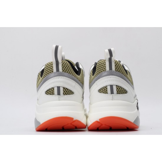 Dior B22 Sneakers White Grey Orange