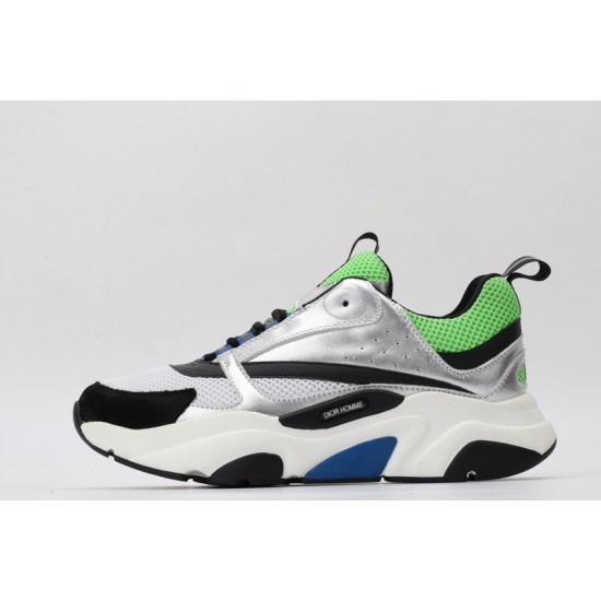 Dior B22 Sneakers Silver Lime Green