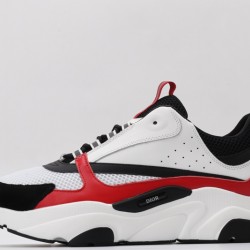 Dior B22 Sneakers White Black Varsity Red