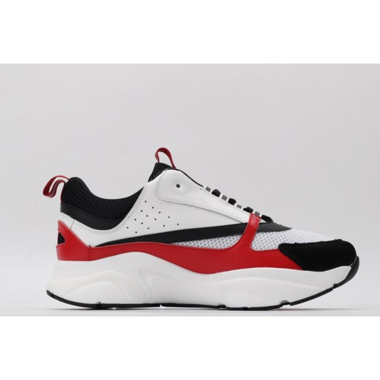 Dior B22 Sneakers White Black Varsity Red