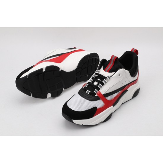 Dior B22 Sneakers White Black Varsity Red