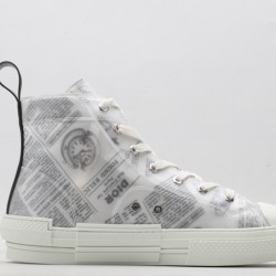 Dior B23 High Top Daniel Asham Newspaper