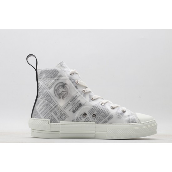 Dior B23 High Top Daniel Asham Newspaper