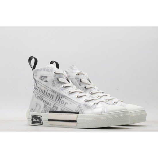 Dior B23 High Top Daniel Asham Newspaper