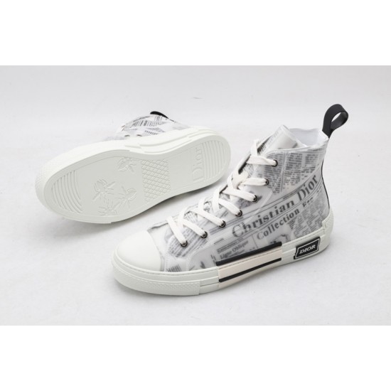 Dior B23 High Top Daniel Asham Newspaper