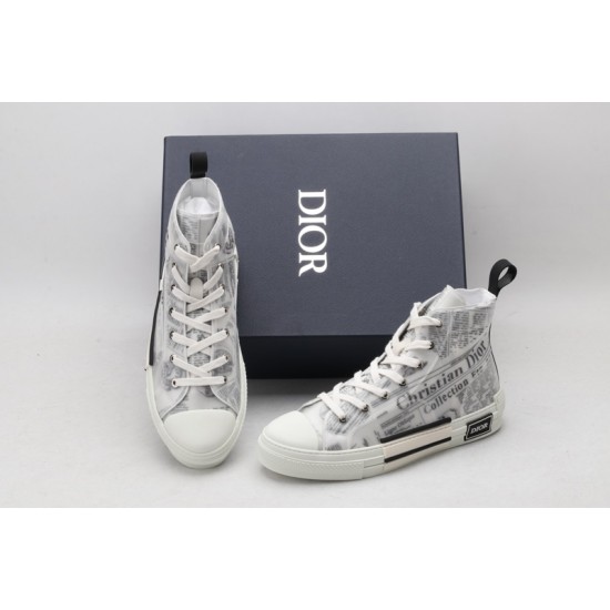 Dior B23 High Top Daniel Asham Newspaper