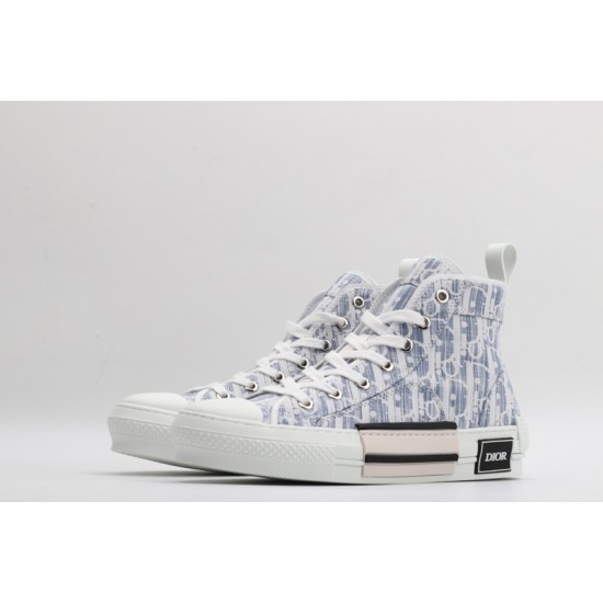 Dior B23 High Blue Oblique Kasuri Jacquard