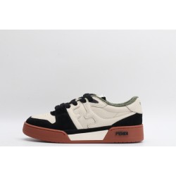 Fendi Match Low Top Suede 'Black Beige' 7E1493AHH2F1FZB