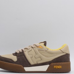 Fendi Match Low Top Suede 'Yellow Beige' 7E1493AHH2F1FHU