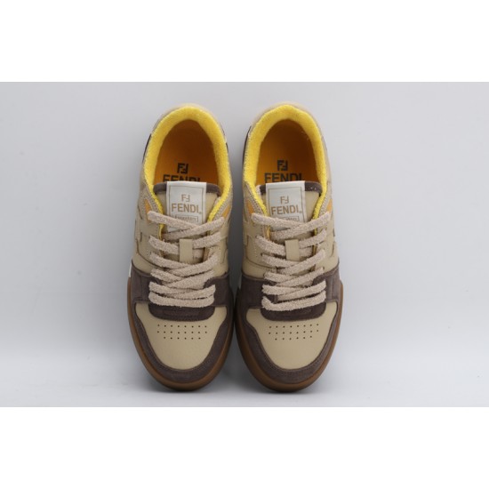 Fendi Match Low Top Suede 'Yellow Beige' 7E1493AHH2F1FHU