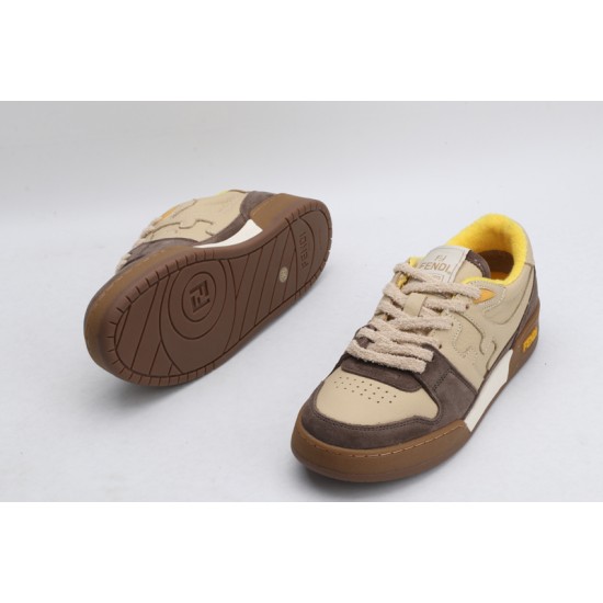 Fendi Match Low Top Suede 'Yellow Beige' 7E1493AHH2F1FHU